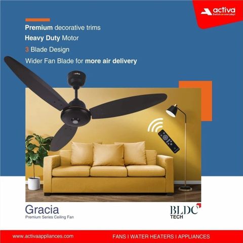 ACTIVA BLDC GRACIA 1200mm Ceiling Fan, Brown - Image 8