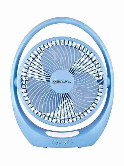 BAJAJ PYGMY GO (251301) | Rechargeable | Energy Saving with 1 Year Warranty Energy Saving 178 mm Table Fan (Cerulean blue | Pack of 1) - Image 3