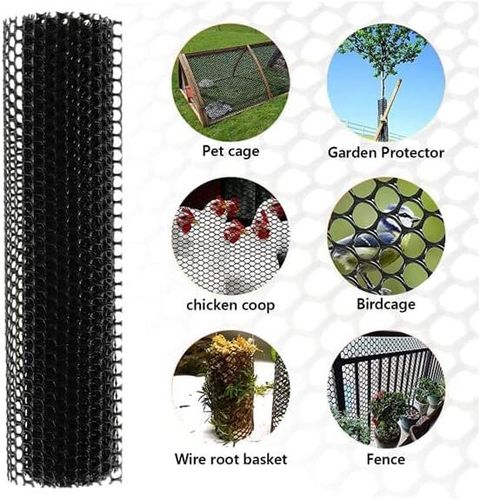 Singhal Black Tree Guard Net 4ft x 10ft with Cutter & 50 PVC Tags - Image 5