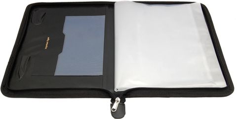 npd Faux Leather B4 Multi-Color Executive File Folder, 20-Leaf, Black - Image 7