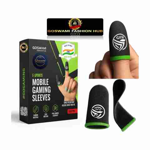 GOSWAMI FASHION HUB Anti-Sweat High Sensitivity Gaming Thumb Sleeves for PUBG, BGMI, Free Fire Finger Sleeve (Pack of 2) - Image 2