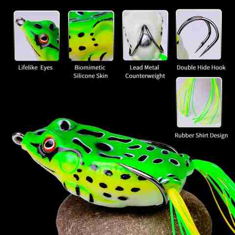 Afiazuh Surface Silicone Fishing Lure (Pack of 1) - Image 5