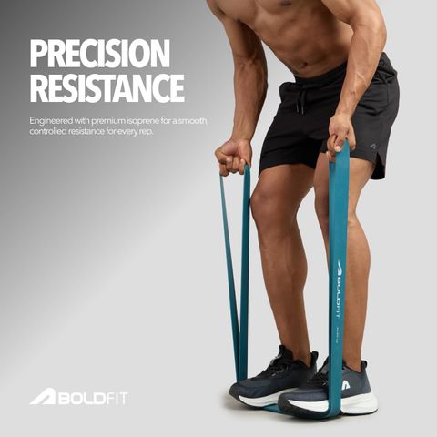 BOLDFIT Heavy Resistance Bands for Men & Women Durable Versatile Perfect for Strength Resistance Band (Pack of 1) - Image 7