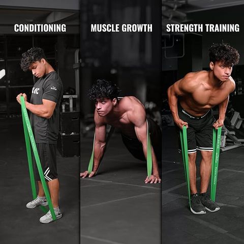 AZWIAN Power Stretch Resistance Band â Green (40-60kg) Resistance Tube (Green) - Image 7