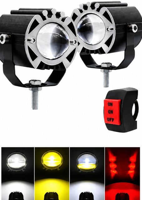 Anaisha Enterprises LED Fog Lamp Unit for KTM, TVS, Royal Enfield, Bajaj, Hero Universal For Car - Image 8