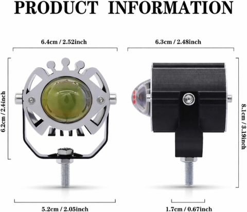 Anaisha Enterprises LED Fog Lamp Unit for KTM, TVS, Royal Enfield, Bajaj, Hero Universal For Car - Image 7