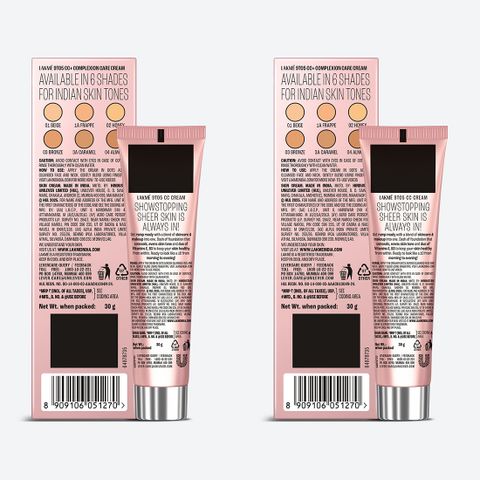 Lakmé 9 to 5 Complexion Care Face Cream Foundation - Pack of 2 Foundation (Beige, 60 g) - Image 7