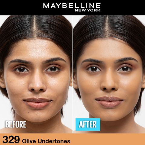 MAYBELLINE NEW YORK Matte + Poreless Foundation Natural Matte - Shade 329 Foundation (Shade 329, 30 ml) - Image 4