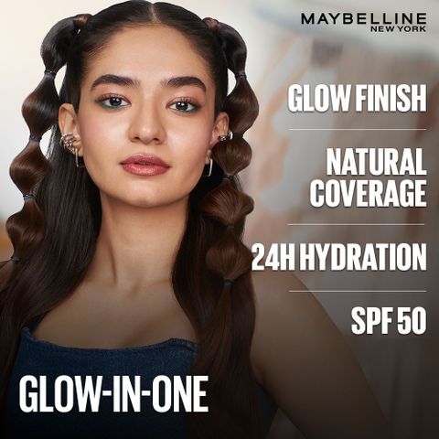 MAYBELLINE NEW YORK Fit Me Glow BB Cream, SPF 50, 24H Hydration, Niacinamide Foundation (Shade 20, 25 ml) - Image 4