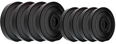 BELLATRIX X 20 kg FITNESS Home Dumbbell Kit + 3ft straight Rod + Gym Accessories Home Gym Black Bar & Plate Combo (20 kg) - Image 6