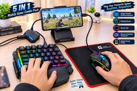 GENXRETRO à¤à¥à¤à¤à¥à¤¸à¥à¤°à¥à¤¤à¥à¤°à¥ MGK-5 IN 1-COMBO SET à¤à¥à¤®à¤¿à¤à¤ à¤à¤à¥à¤¸à¥à¤¸à¤°à¥ à¤à¤¿à¤ (à¤¬à¤¹à¥à¤°à¤à¤à¥, Android, iOS à¤à¥ à¤²à¤¿à¤) - Image 3
