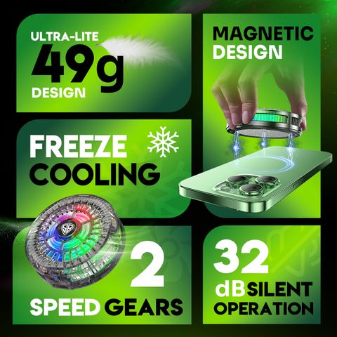 SpinBot IceDot Mag Air 15W Magnetic Gaming Cooler (Black) - Image 6