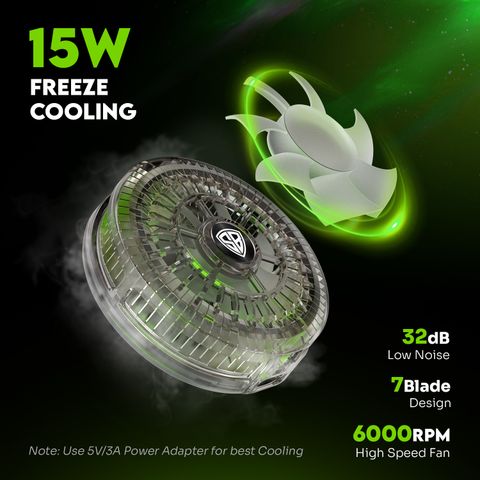 SpinBot IceDot Mag Air 15W Magnetic Gaming Cooler (Black) - Image 4