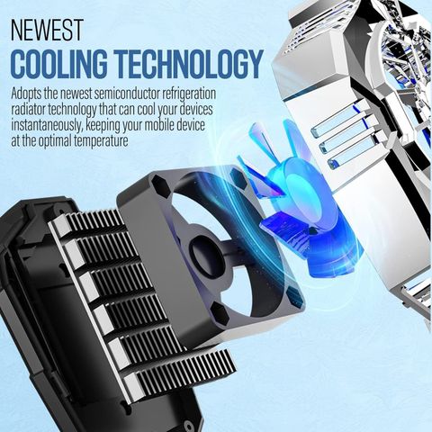 sounce Phone Cooler Fan RGB Dual Speed Gaming Fan - Image 5