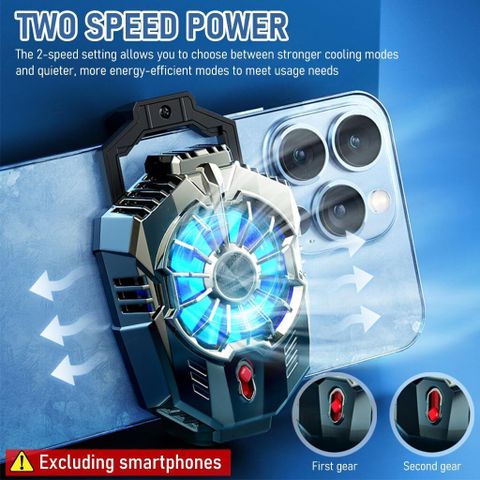 INVICTO Mobile Gaming Cooler Fan, Black - Image 5