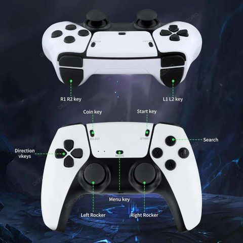 COUNTACH M15 2.4g Dual Wireless Controllers HD Tv Game Stick 64G 4k Hdmi With 64 GB with Mario, Crash, GTA, Zelda, Sonic, Tekken3, Street Fighter (Multicolor) - Image 4