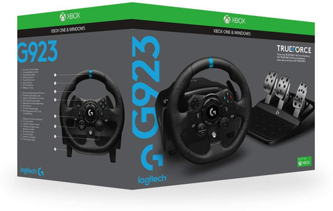 Logitech G923 TRUEFORCE Xbox Edition Gaming Steering Wheel, Real