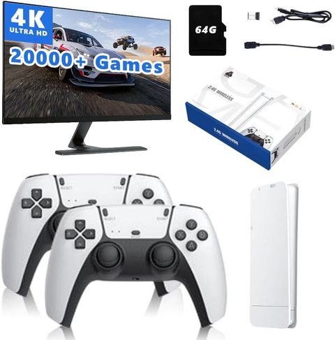 COUNTACH M15 2.4g Dual Wireless Controllers HD Tv Game Stick 64G 4k Hdmi With 64 GB with Mario, Crash, GTA, Zelda, Sonic, Tekken3, Street Fighter (Multicolor) - Image 3