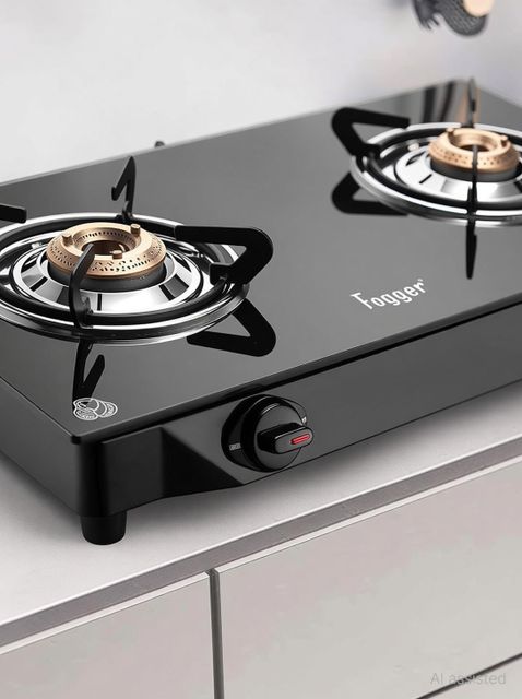 Fogger Bruto Iron Manual Gas Stove (2 Burners) - Image 8