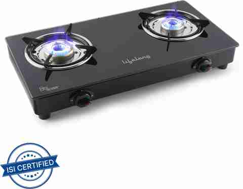 Lifelong LLGS118 2-Burner Glass Manual Gas Stove - Image 5