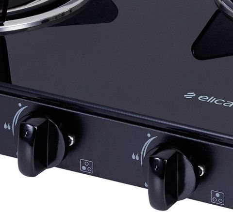 Elica 703 CT VETRO BLK Glass Manual Gas Stove (3 Burners) - Image 8