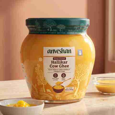 Anveshan Bilona Churned Aromatic A2 Cow Ghee, 500ml - Image 3