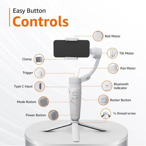 MA TRADES M1 3-Axis Gimbal for Mobile and Camera - Image 3