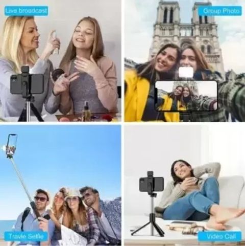 PRANCING UNICORN Selfie Stick with LED Light & Bluetooth Remote - Image 6