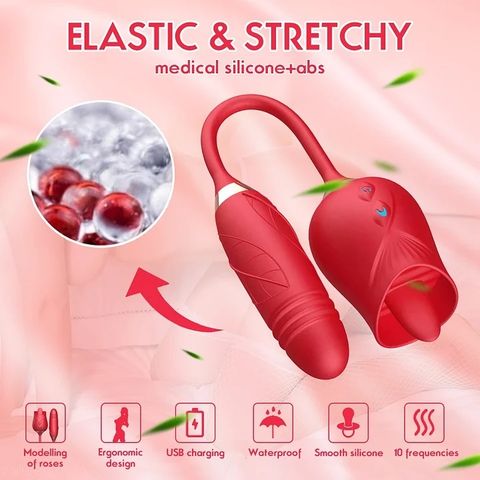 Mihika Rose Dual Motor Massager For Female - Image 7