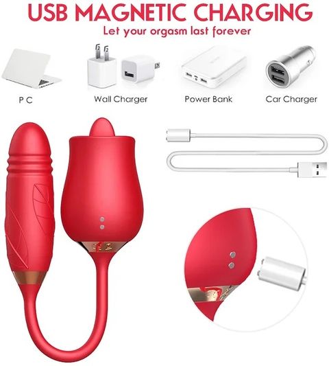Mihika Rose Dual Motor Massager For Female - Image 6