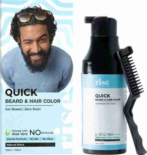 Rise for Men Quick Beard & Hair Color, Natural Black, 200ml - Image 5