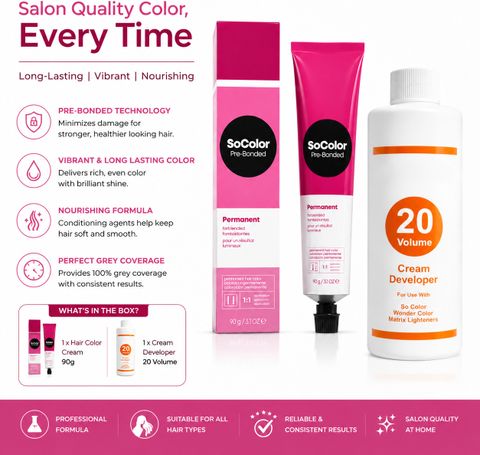 ZOEBEAUTY SoColor Pre-Bonded Permanent Hair Color 5NN Light Brown - Image 8