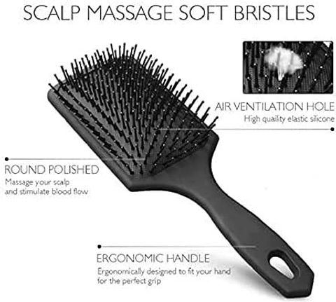 Episkey Paddle Hair Brush for Men & Women | Hair Brush for Long, Thick & Curly Hair - Image 7