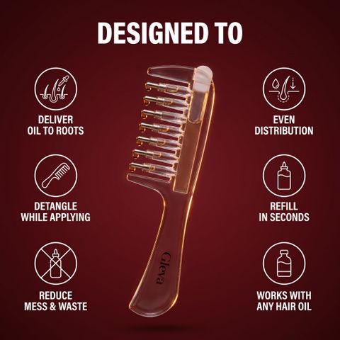 Gleva Oil Dispensing Hair Comb - Image 5