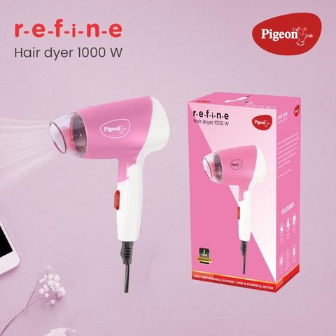 RLN Pigeon Hair Dryer 1000W Pink - Image 4