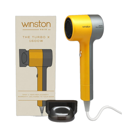 Winston Turbo X Hair Dryer 1600W Grey Yellow - Image 3