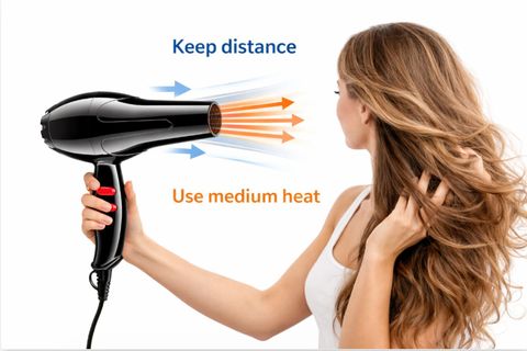 Ballyhoo Compact Hair Dryer Hair Dryer (1500 W, Black) - Image 5