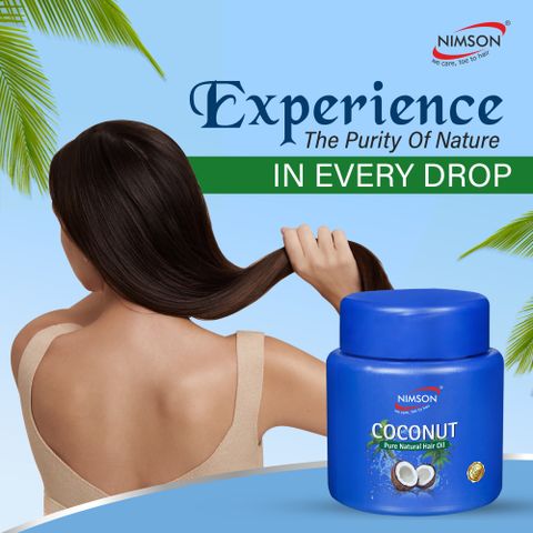 Nimson Coconut Pure Natural Hair Oil For Nourishing and Caring Benefits for Body & Hair à¤à¥à¤¶ तà¥à¤² (500 ml) - Image 5