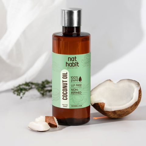 Nat Habit 100% Pure Coconut Oil 200ml - Image 3