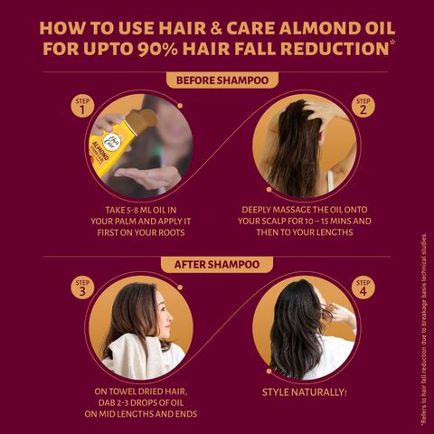 HAIR & CARE With Walnut & Almond,Non-Sticky Hair Oil (1000 ml) - Image 8