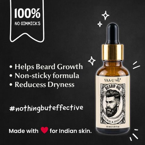 VAA-U Beard Oil with Almond and Rosemary (30ml) and Derma Roller (0.5mm) (2 Items in the set) - Image 6