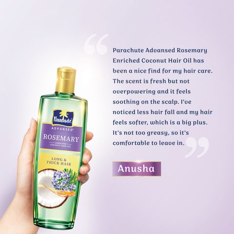 Parachute Advansed Rosemary Coconut Hair Oil 300ml - Image 5