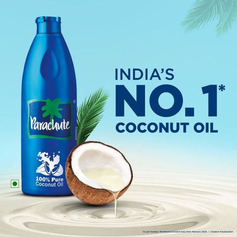 Parachute 100% Pure Coconut Hair Oil, 1L - Image 4