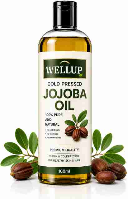 WELLUP 100% Pure Cold Pressed Jojoba Oil for Hair Growth & Skin Hair Oil (100 ml) - Image 5