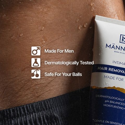 Mannlich Intimate Hair Removal Cream for Men, 100ml - Image 8