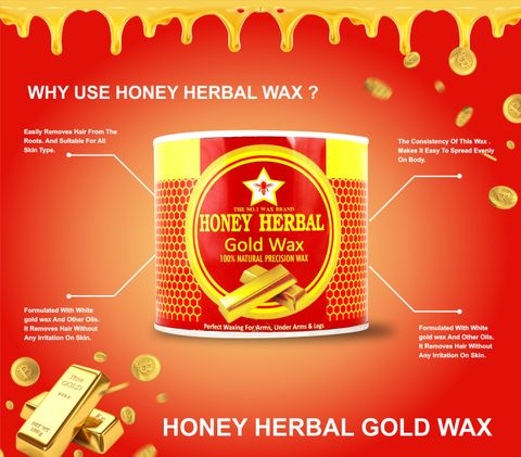 HONEY HERBAL Best Professional Gold Wax for smooth and awesome