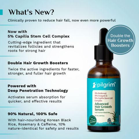 Pilgrim Advance Hair Growth Serum with Korean Black Rice & Rosemary, - Image 4