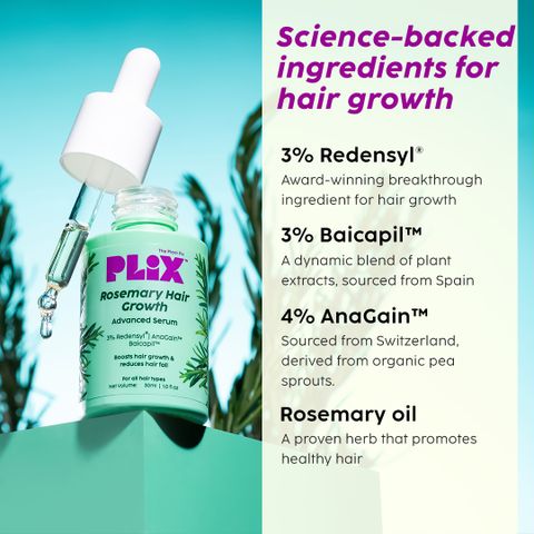 The Plant Fix Plix Rosemary Advanced Hair Growth Serum 30ml - Image 3