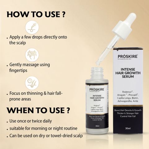 Proskire Hair growth Serum for Hairfall Control & Healthy Scalp (30 ml) - Image 7