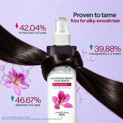 Biotique Mountain Ebony Anti Hair Fall Serum 120ml - Image 8